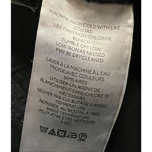 NWT $140 Pilcro Anthropologie The Icon Black Flared Stretch Jeans Size 18W Hi-Ri - Picture 8 of 9